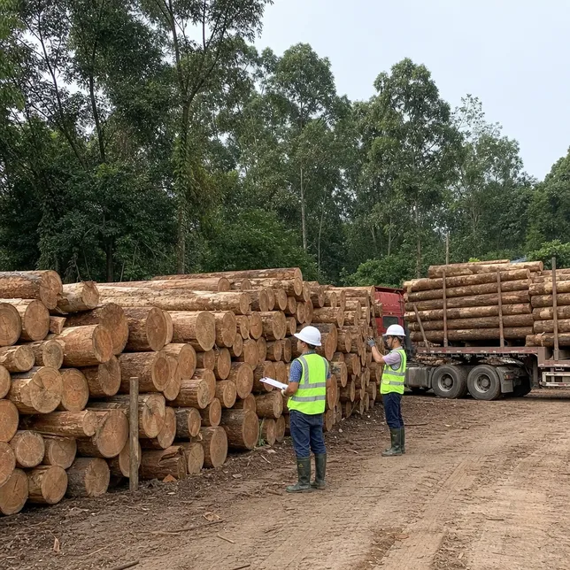 FSC certified sustainable forest sourcing for plywood production