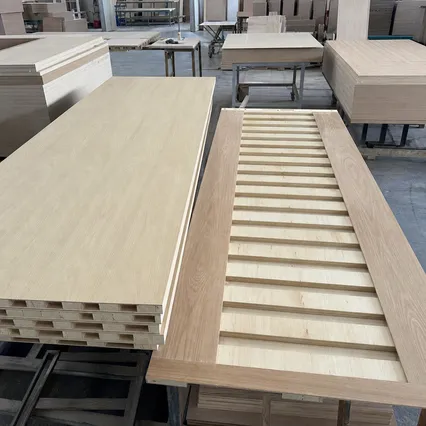 Blockboard used as door core for flush door and solid door panel manufacturing