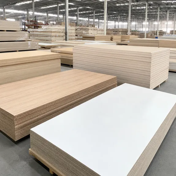 Melamine blockboard panels for flat-pack furniture and kitchen cabinet distribution