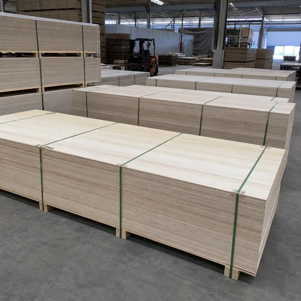 12mm plywood panels stacked for export at QDPlywood.com factory