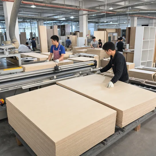 12mm plywood panels used in cabinet and furniture manufacturing production line