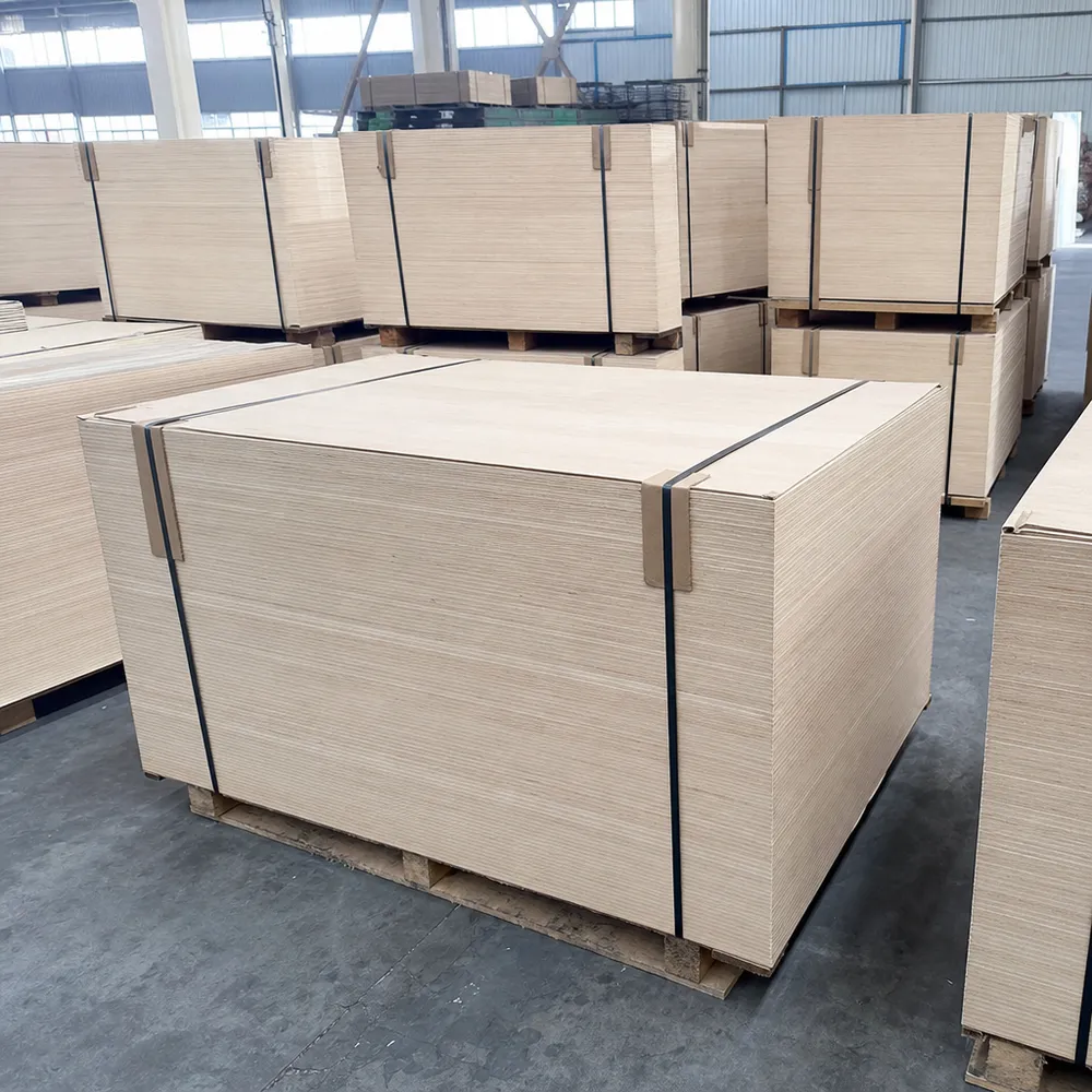 6mm plywood panels stacked for export at QDPlywood factory