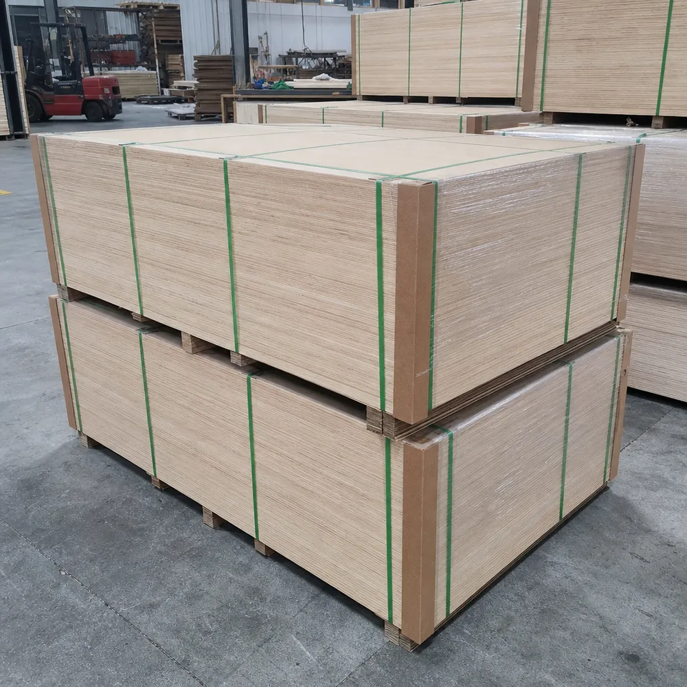8mm plywood panels stacked for export at QDPlywood factory