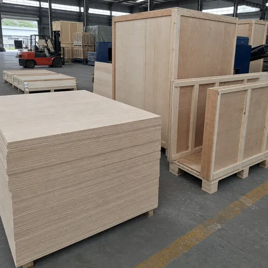 Exterior plywood used for heavy-duty export crating and industrial packaging