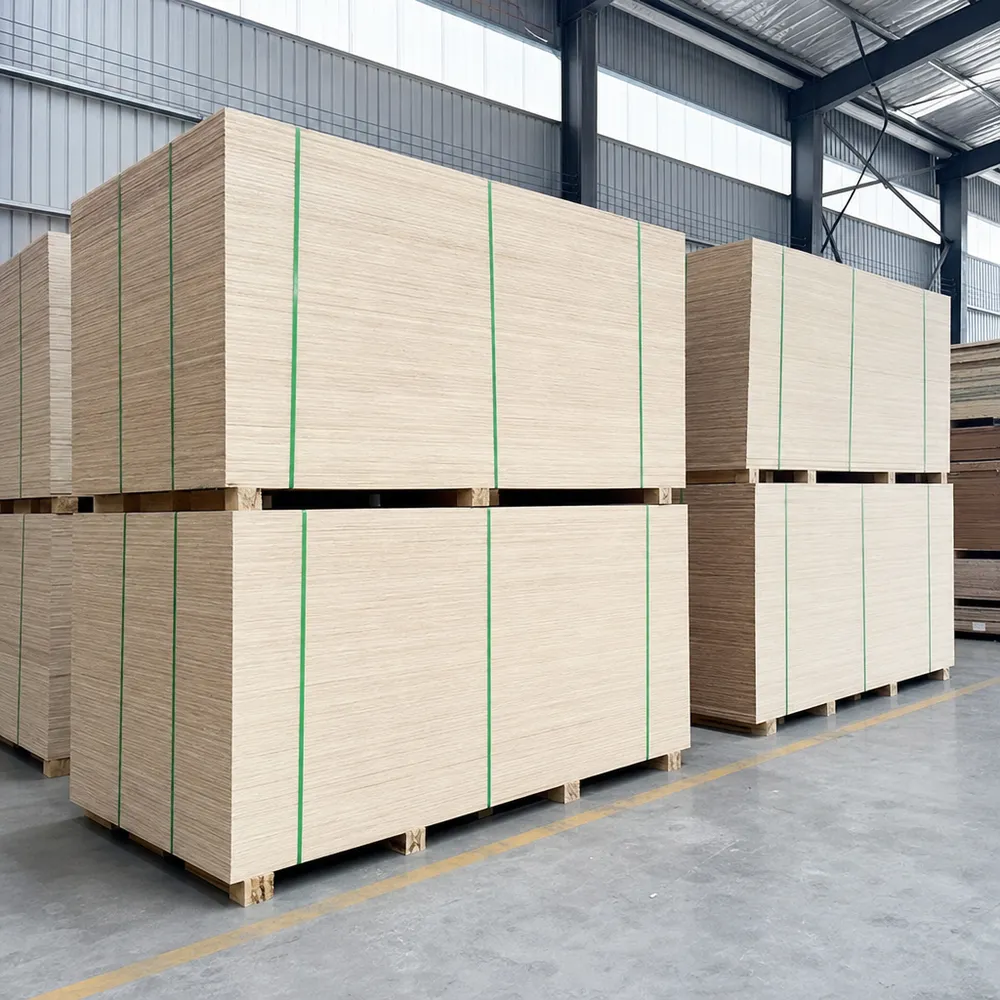 Exterior plywood stacked in factory ready for export — QDPlywood.com