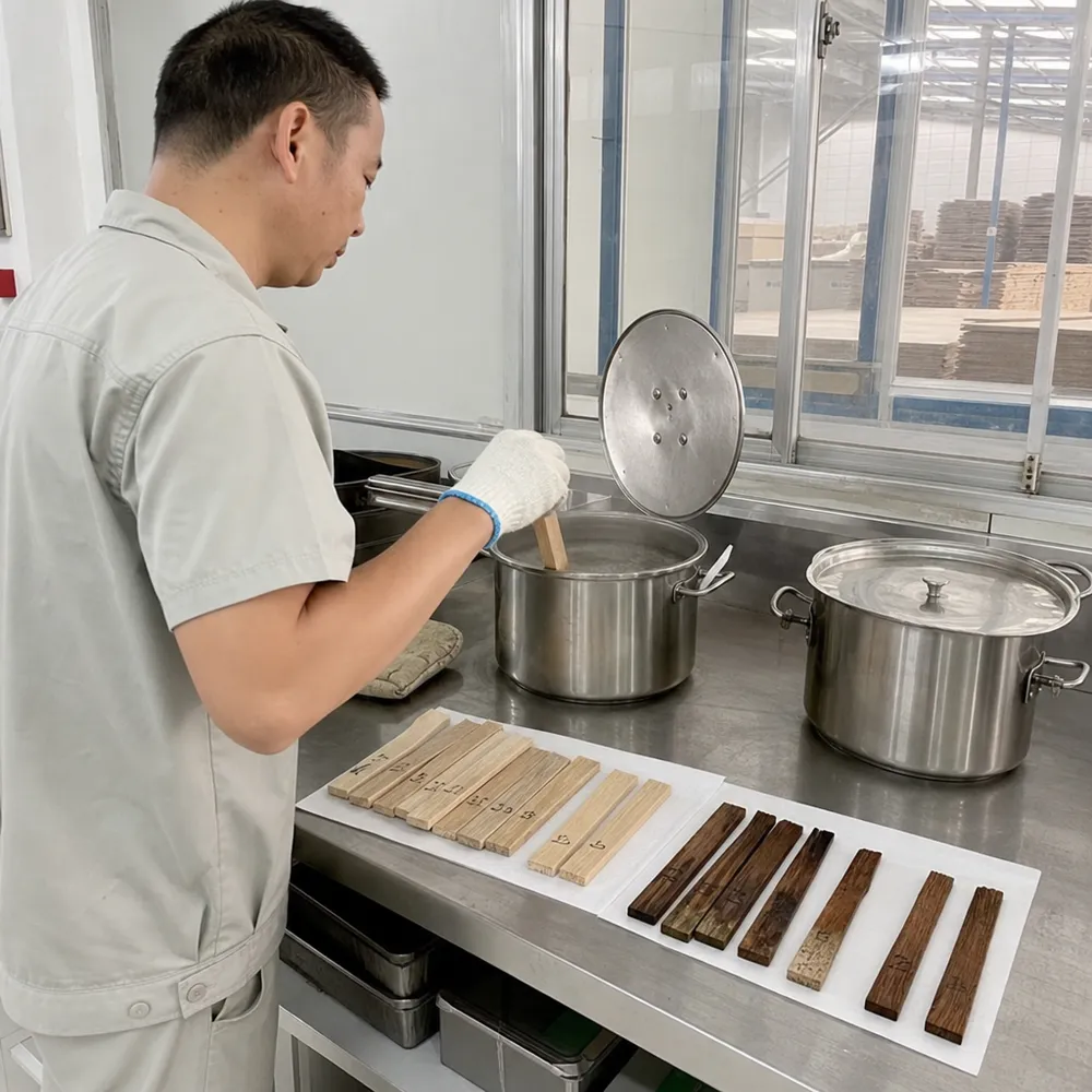 WBP boil test process for exterior plywood glue line verification