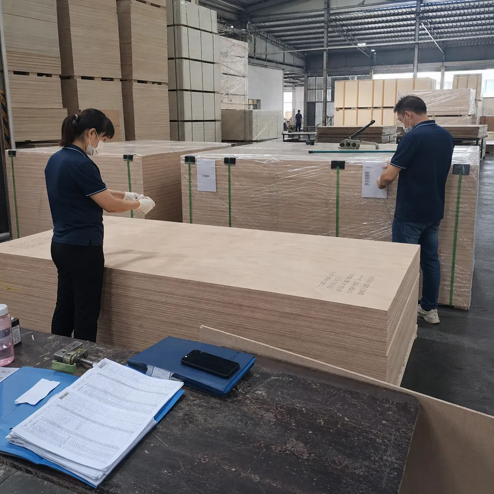 OEM hardwood plywood custom packaging and panel marking for private-label export programs
