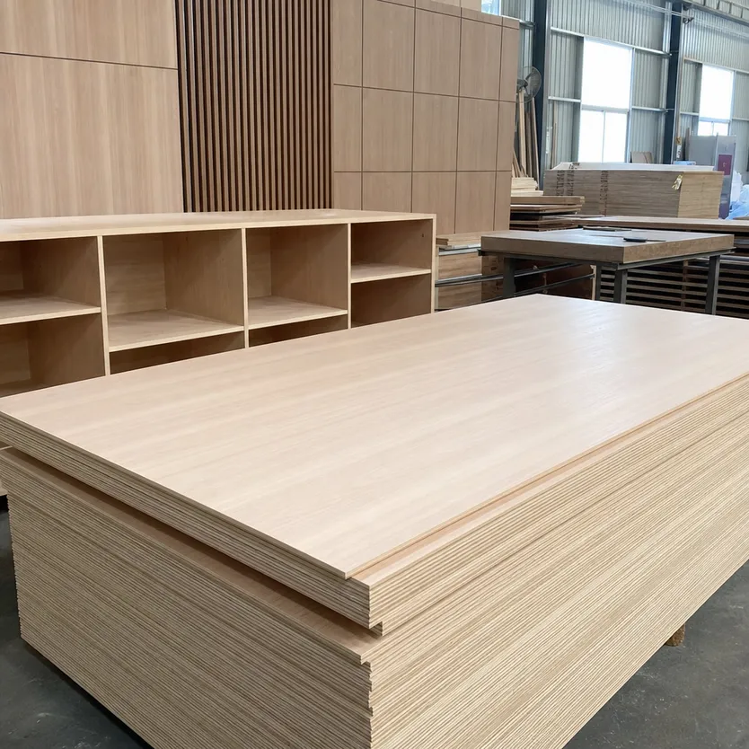 Interior plywood panels used in wall paneling and furniture carcass applications