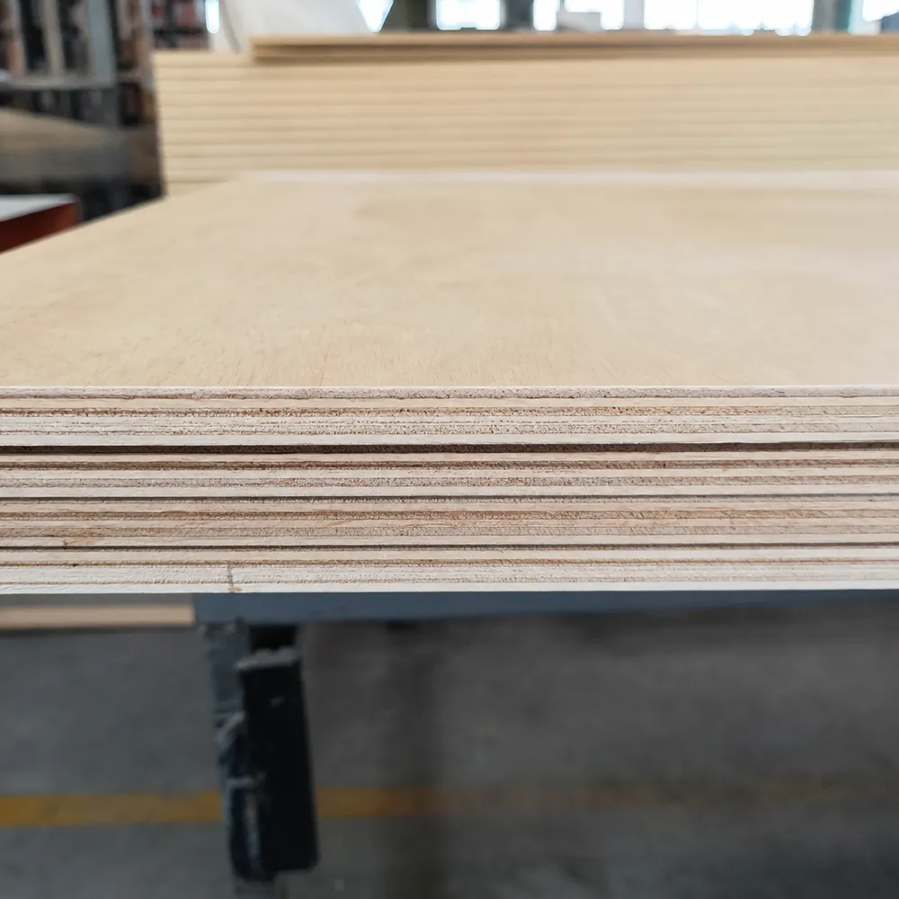 Cross-section of interior grade plywood showing UF resin bonding layers