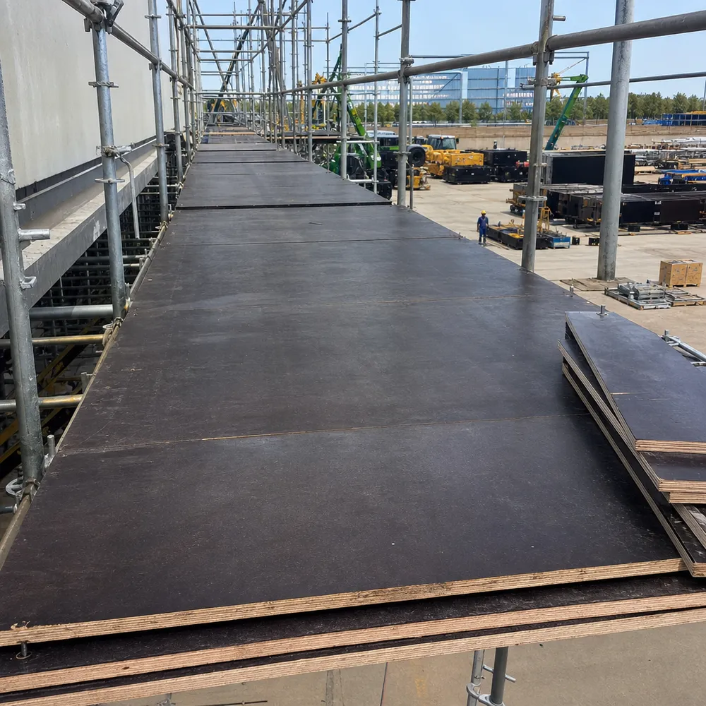 Structural film faced plywood — scaffold decking and heavy equipment platforms
