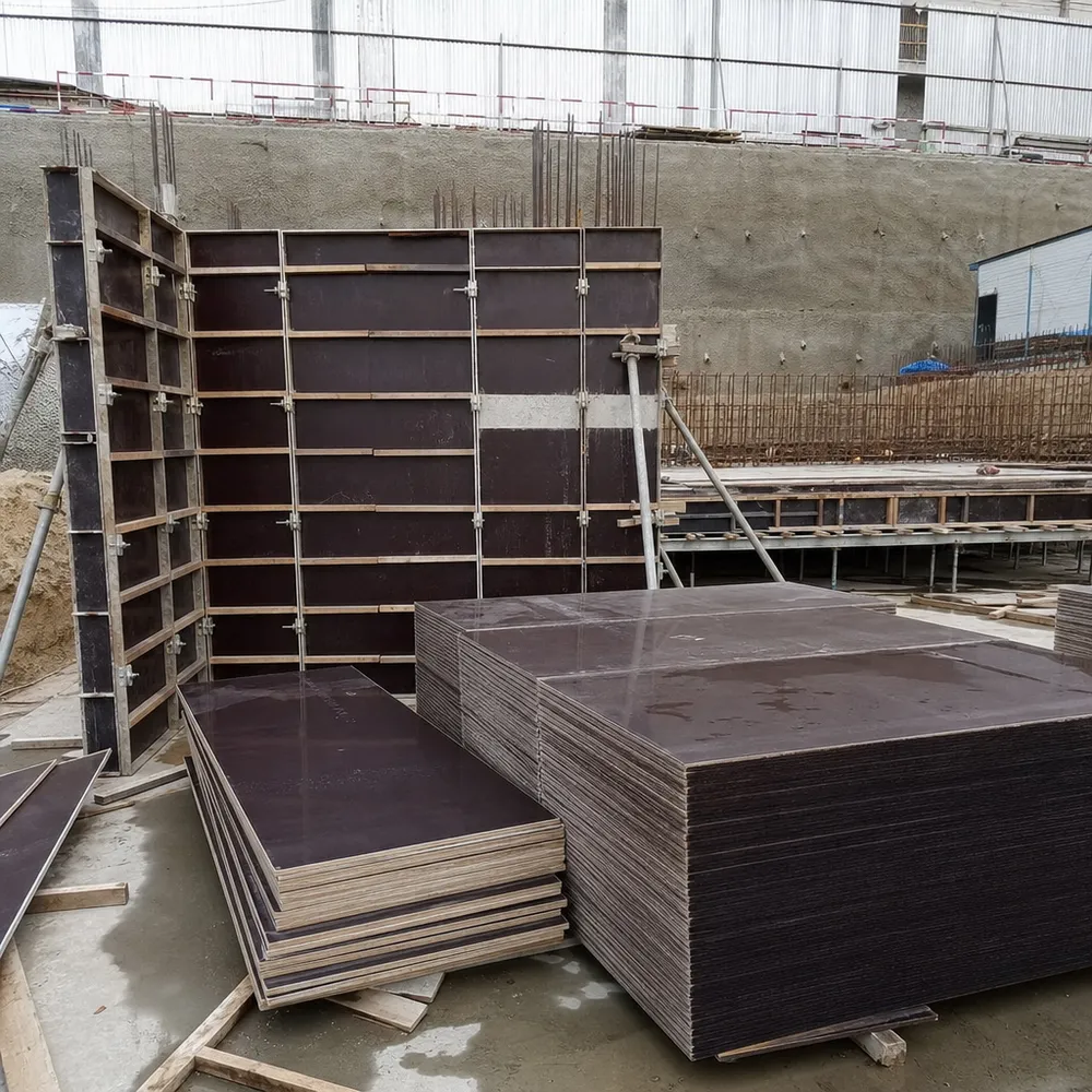 Marine grade film faced plywood used for concrete formwork — QDPlywood.com