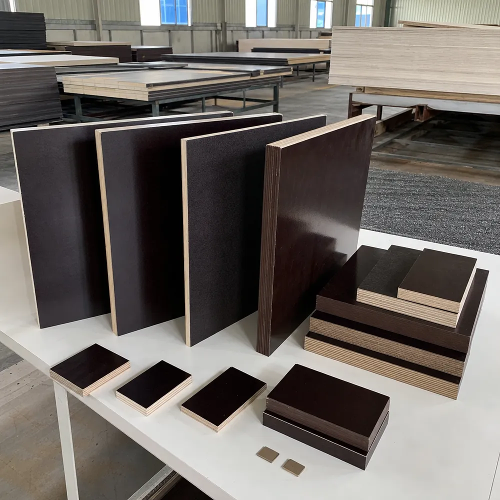 Marine film faced plywood customization options including film weight, core species, and edge treatment
