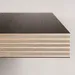 Baltic birch core veneer cross-section showing tight grain structure