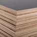 Hardwood core veneer cross-section showing tropical hardwood grain