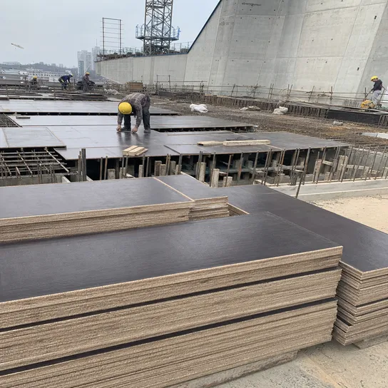 Structural film faced plywood used in bridge and civil infrastructure formwork