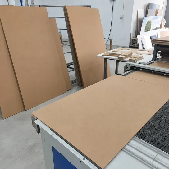 3mm hardboard panels used in display and exhibition board fabrication