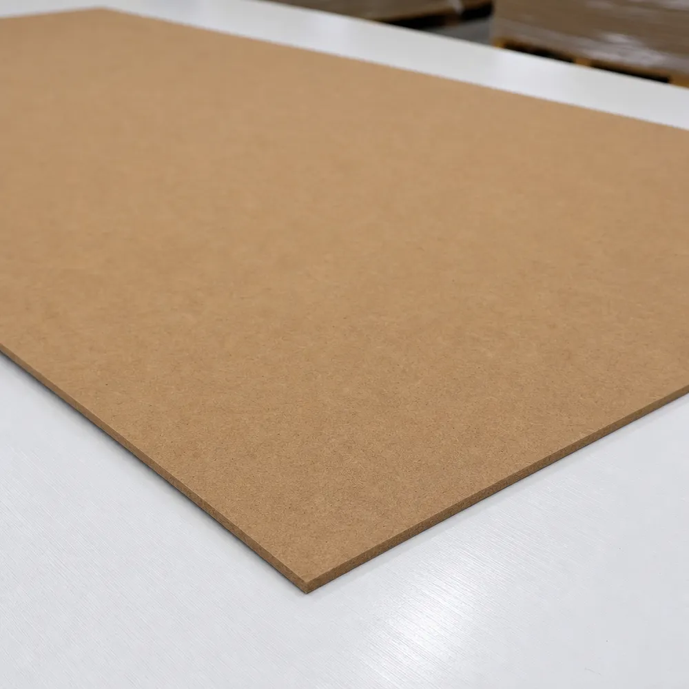 3mm hardboard panel showing smooth face surface finish and consistent edge quality