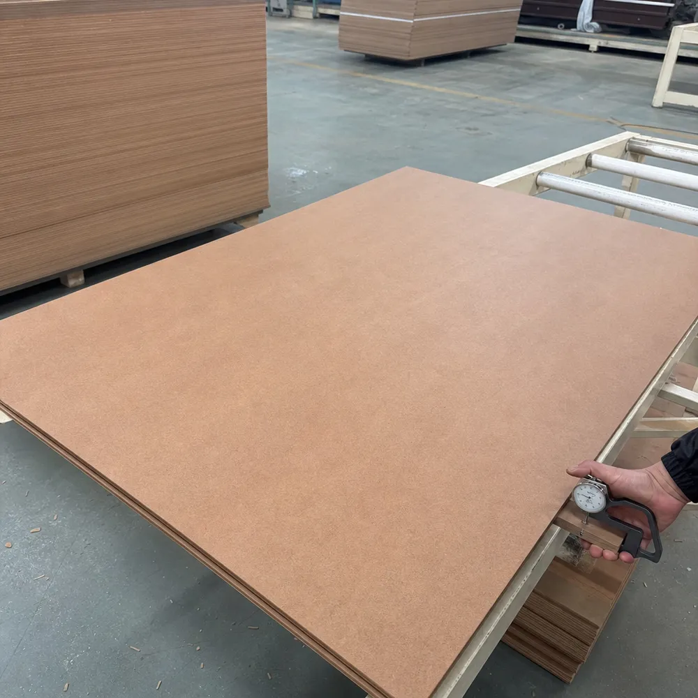 Furniture hardboard panel used as cabinet back — smooth surface, tight thickness tolerance