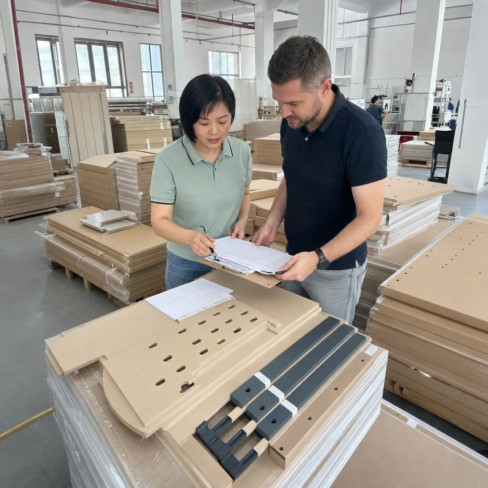 Online furniture retailer and private-label brand sourcing CARB P2 FSC certified hardboard components direct from manufacturer