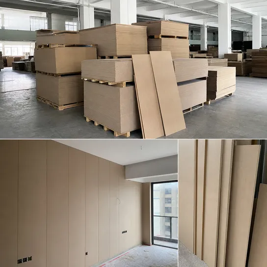 Hardboard paneling used for interior wall cladding and renovation supply