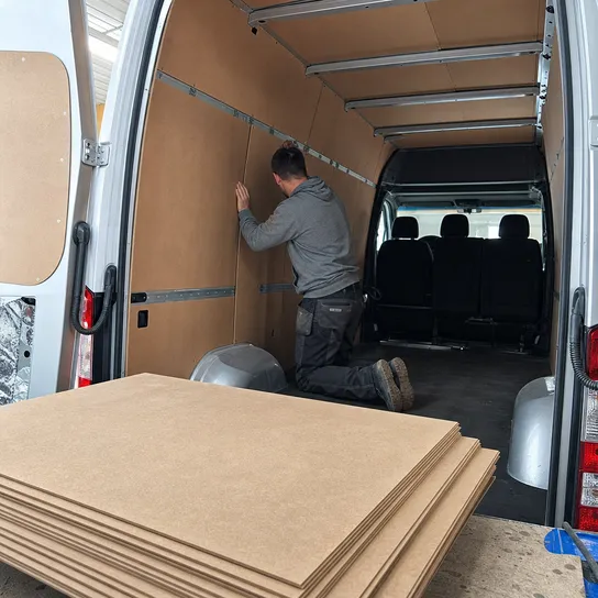 3mm and 4mm hardboard paneling used for van conversion and vehicle interior lining