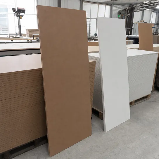 Hardboard paneling for interior wall cladding — pre-finished and primed formats with ±0.2mm thickness tolerance
