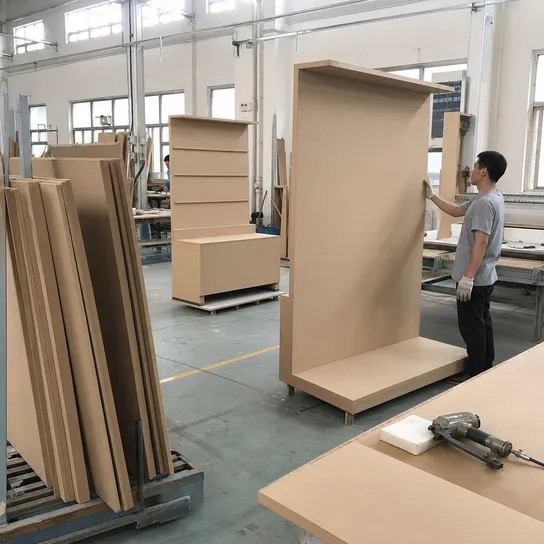 Masonite hardboard panels used for display boards and exhibition stands