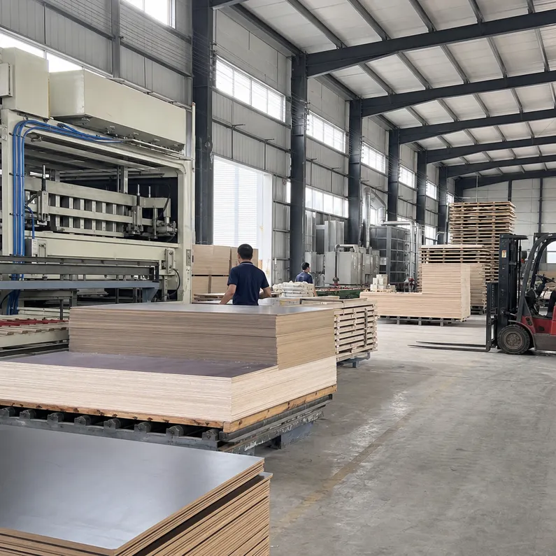 HPL plywood cabinet board production facility — Xuzhou QD Wood Industry