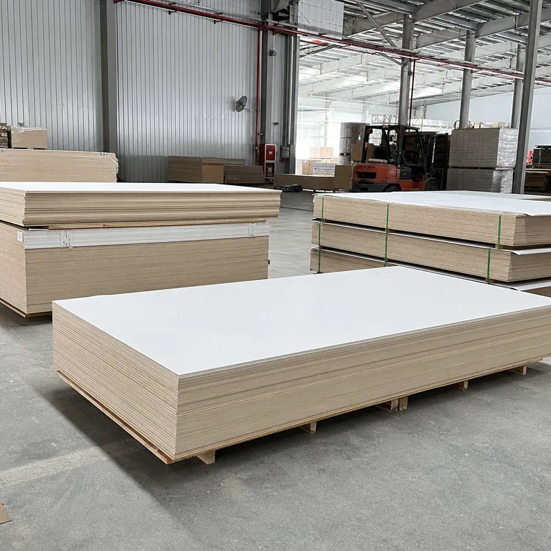 HPL plywood countertop panels stacked at QDPlywood factory, Xuzhou China