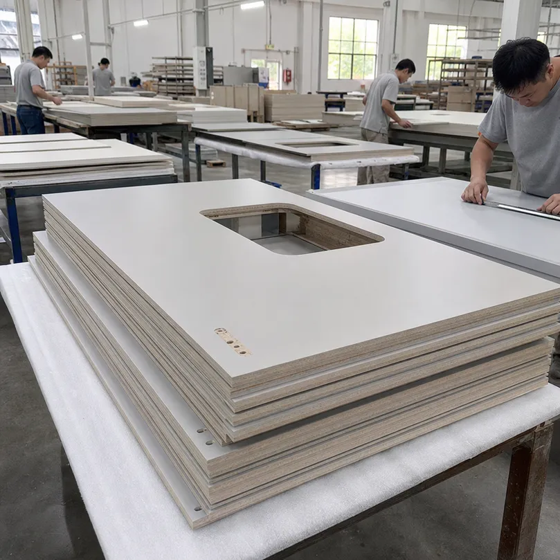 HPL plywood benchtop panels used in laboratory and technical furniture