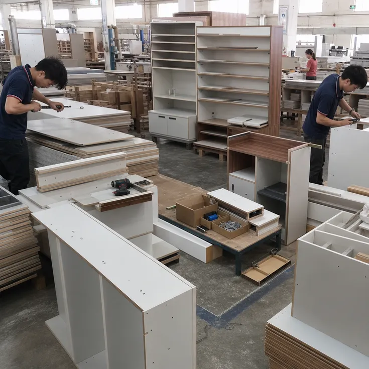 Retail shop fittings and display units manufactured using HPL plywood sheet for durability and machinability