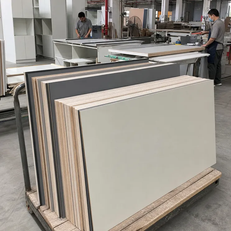 Kitchen HPL plywood with 0.8mm laminate surface for cabinet manufacturing