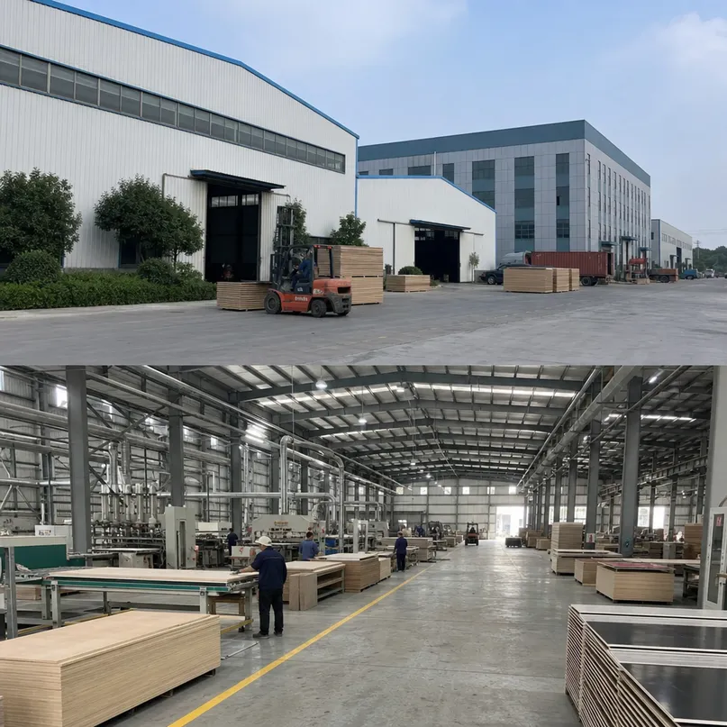 Xuzhou QD Wood Industry Co., Ltd. — 18,000 m² manufacturing facility in Sanbao Industrial Park, Xuzhou, Jiangsu Province