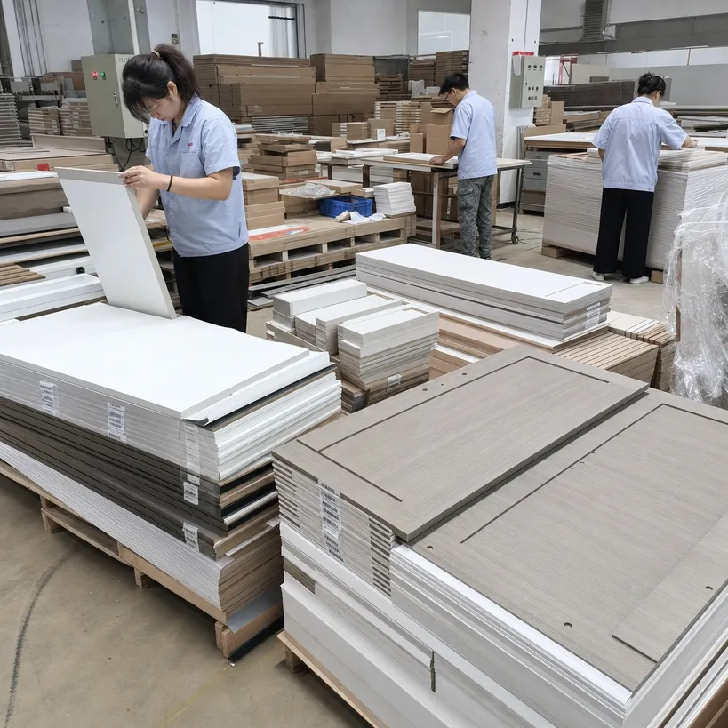 Kitchen furniture export — HPL plywood for European and North American retail chain cabinet doors and drawer fronts
