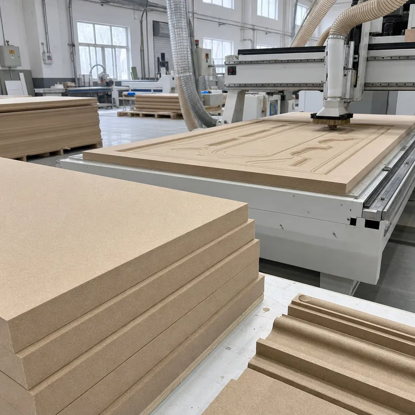 25mm thick MDF for architectural millwork and deep CNC carving applications