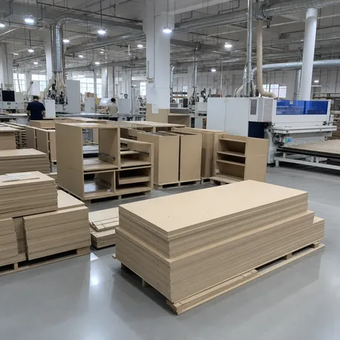 MDF panels for furniture manufacturing — cabinet carcasses and drawer boxes