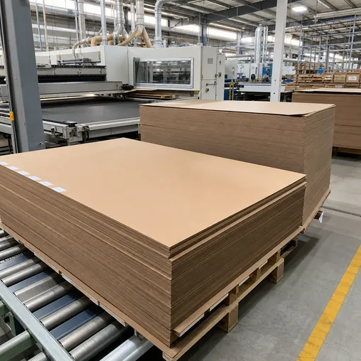 HDF board for flooring underlayment and door skin production