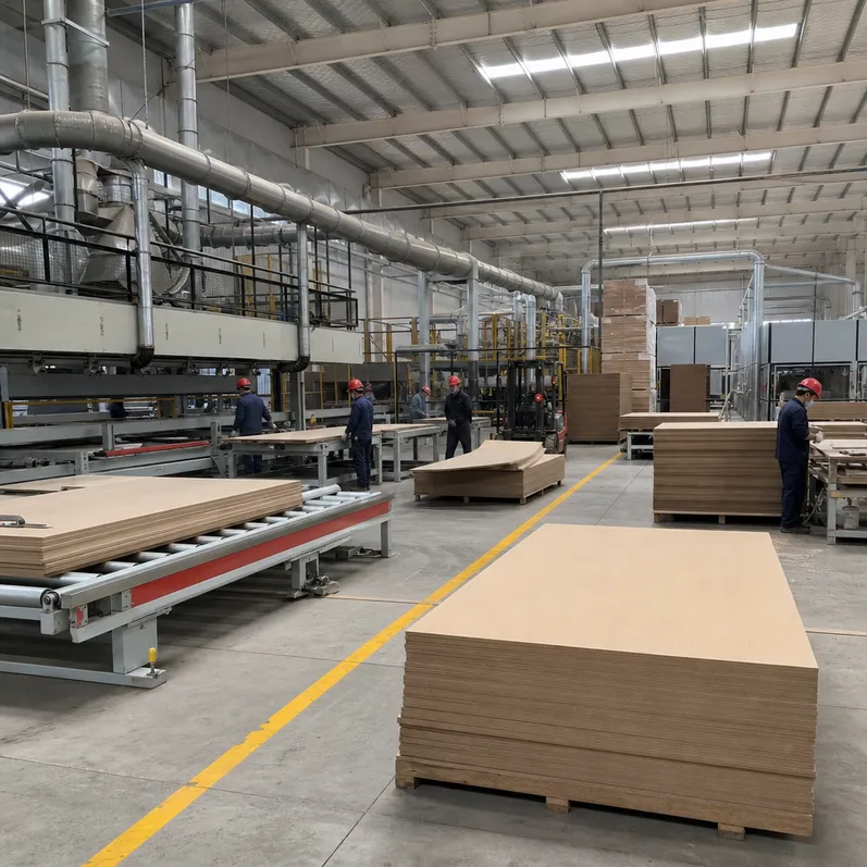 QDPlywood MDF production floor — Xuzhou factory