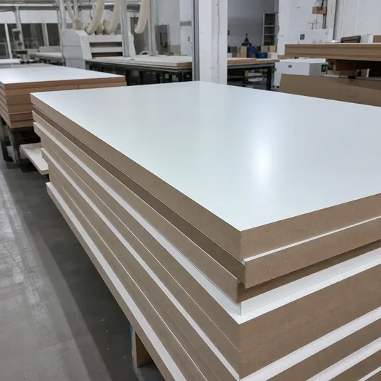 Kitchen-grade melamine MDF — moisture-resistant substrate with enhanced surface hardness for kitchen environments