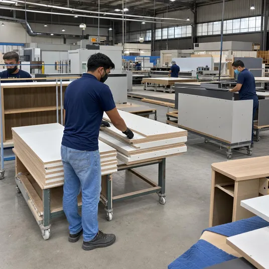 Melamine MDF used in education and hospitality furniture and fit-out