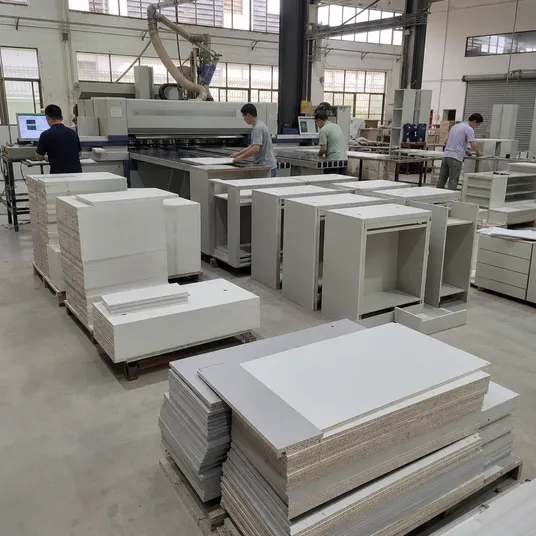Melamine MDF panels used in flat-pack and RTA furniture manufacturing