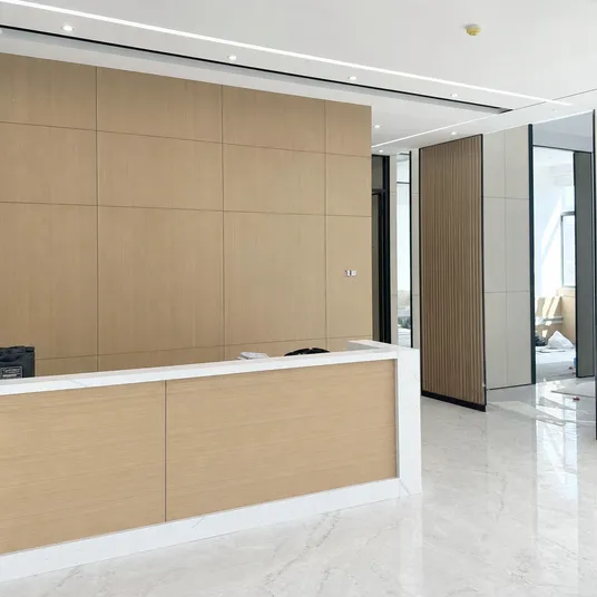 Melamine MDF panels used in commercial interior fit-out and wall panelling