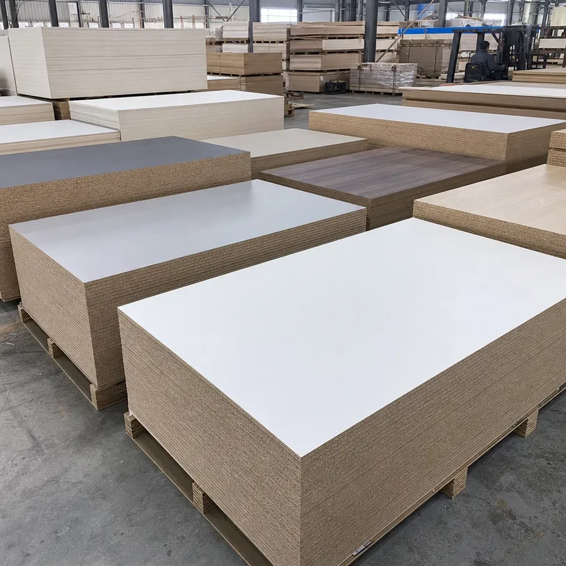 18mm melamine MDF board used in kitchen and bathroom cabinet carcasses for renovation market distributors