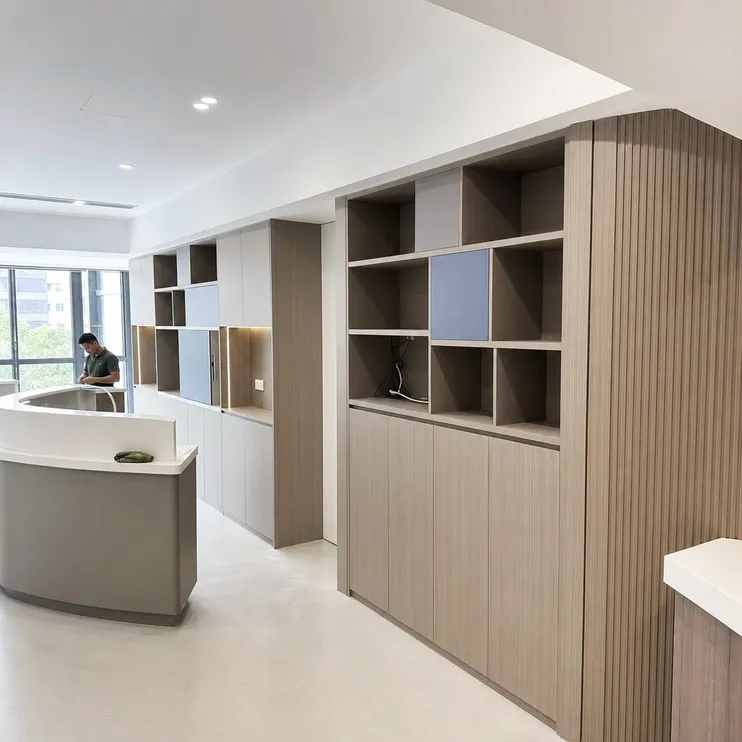 Melamine panels in commercial interior fit-out and joinery applications
