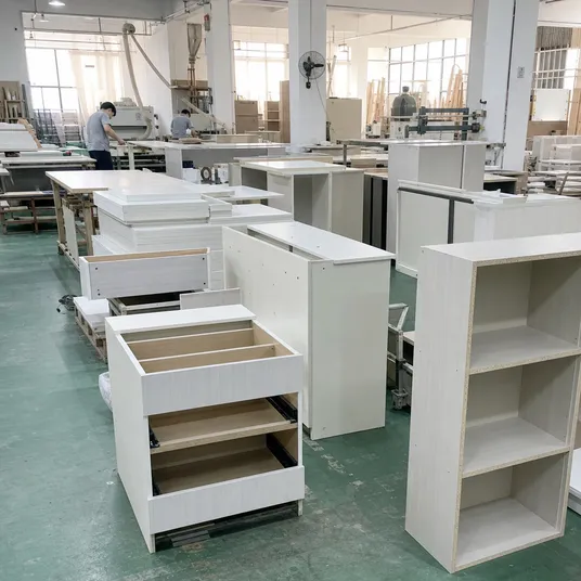 Melamine plywood used in furniture manufacturing — cabinet carcasses and panel furniture