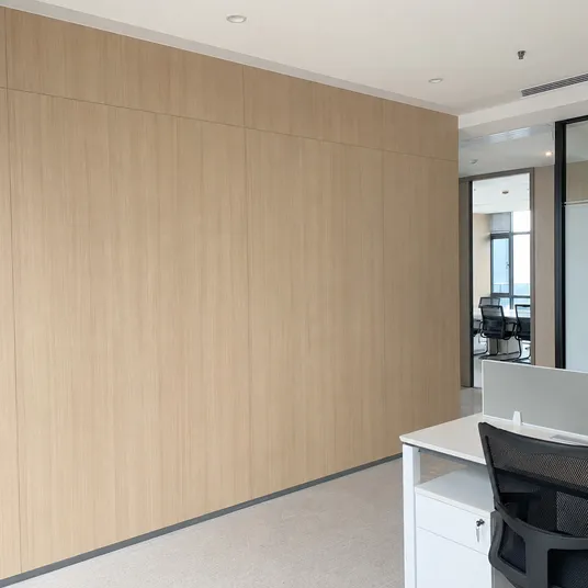 Melamine plywood for interior wall paneling — commercial and residential fit-out