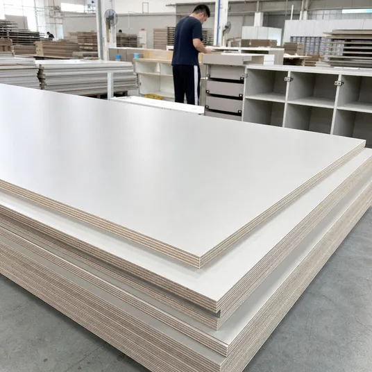 Melamine plywood for kitchen and bathroom cabinetry — moisture-resistant core specification