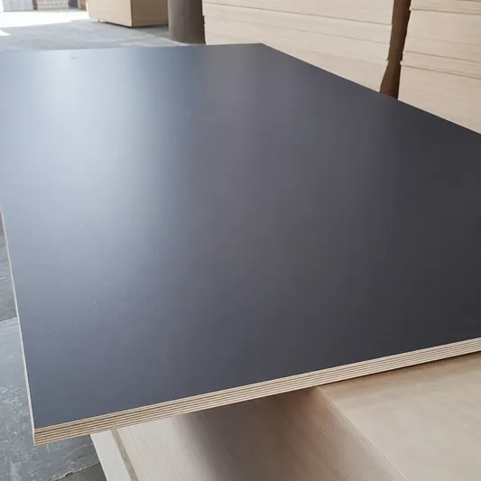 MDO plywood panel with smooth resin-saturated paper overlay surface ready for painting