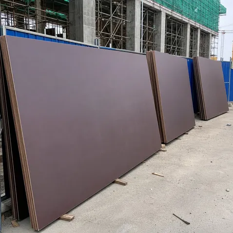 Paper overlaid plywood for exterior hoarding and construction site boarding