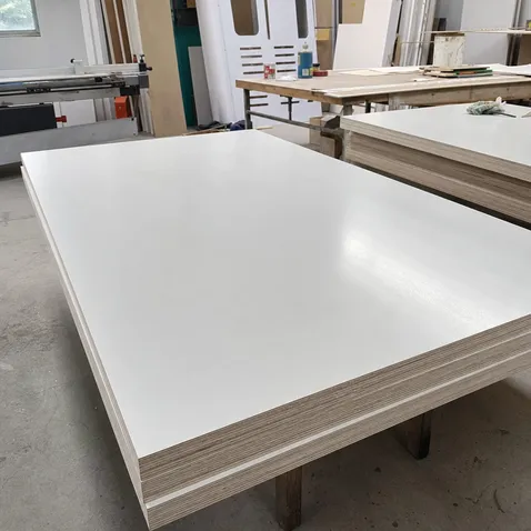 Paper overlaid plywood used for painted signage and display fabrication